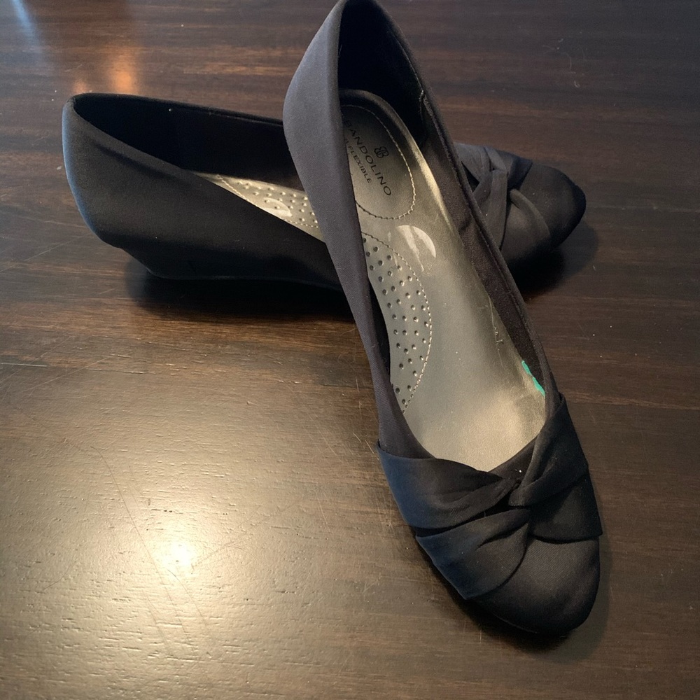 Black Bandolino Wedges - Size 8